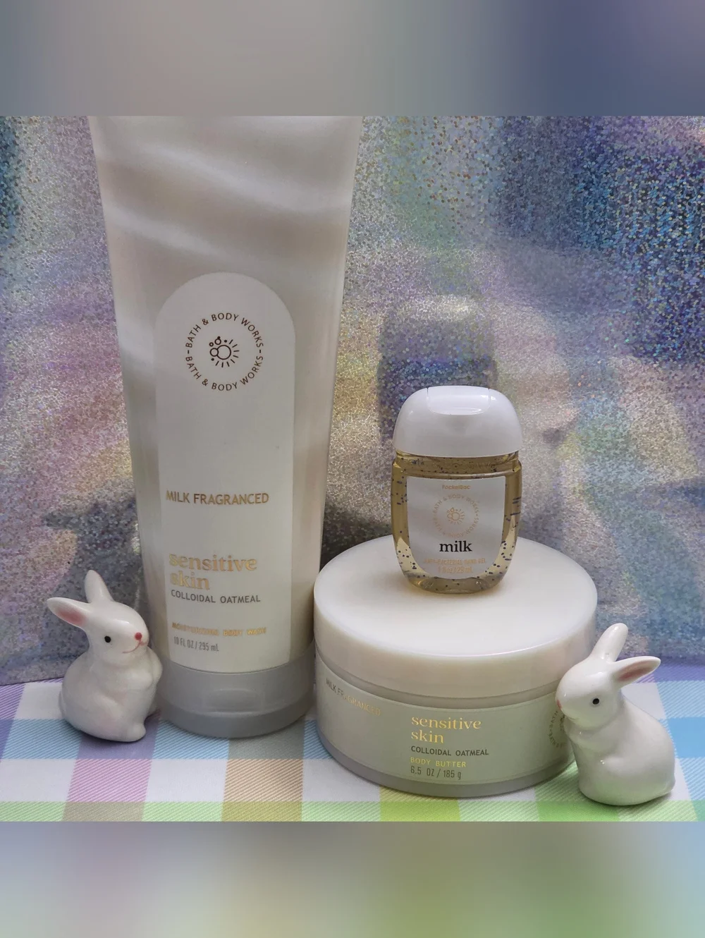 Bath & Body Works Milk Fragranced Sensitive Skin 3pc Body Care Set NEW
